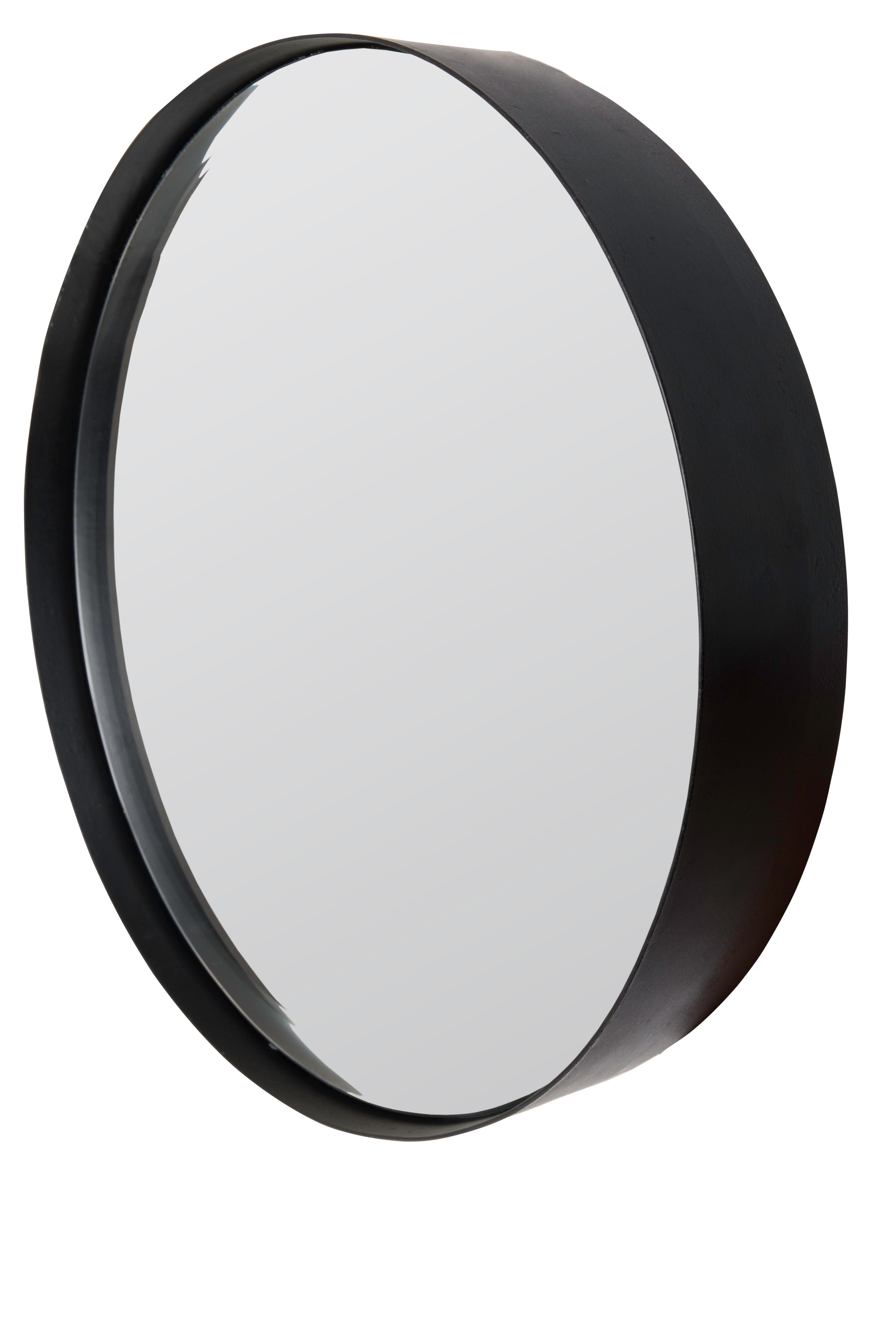 Raj Grand - Mirror - Steel - Black