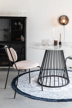 Floris - Dining Room Table - Metal - Black/Gold