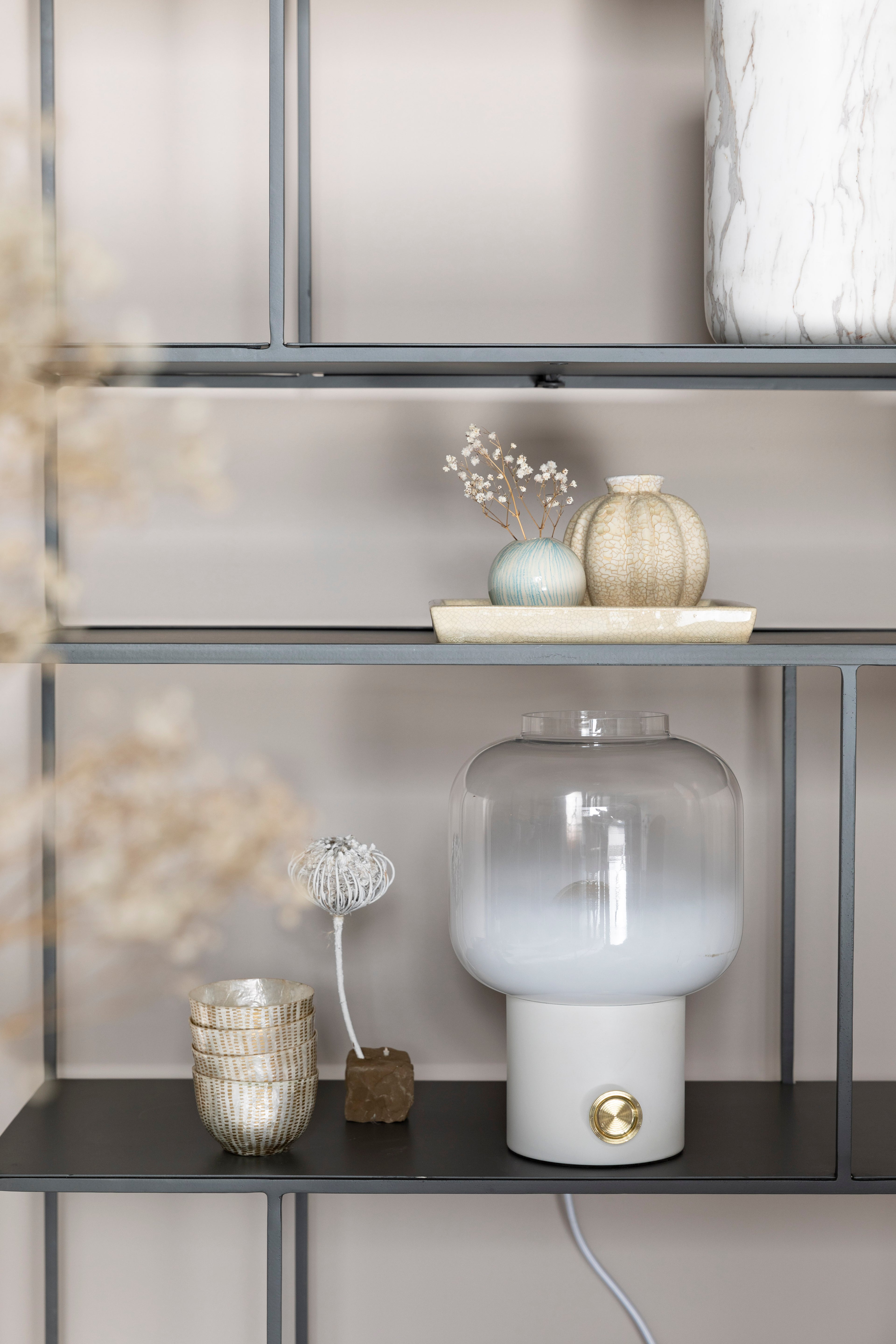 Moody - Table Lamp - Glass - White