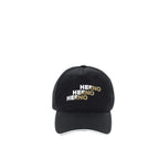 Herno - Casquette Filet Logo Baseball - Homme - Black