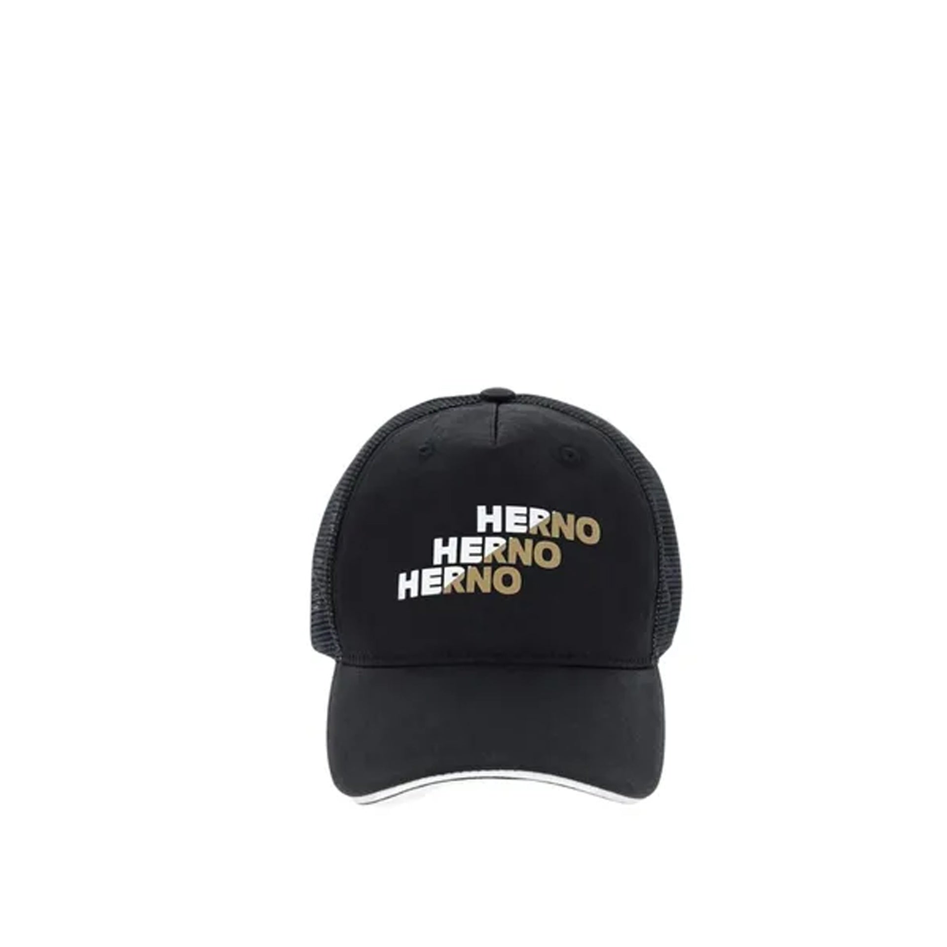 Herno - Casquette Filet Logo Baseball - Homme - Black