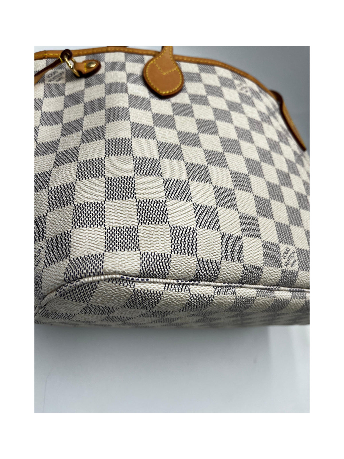 Sac À Main Louis Vuitton Neverfull Tote Pm Toile - Blanc