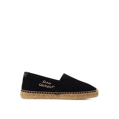 Espadrilles - Saint Laurent Logo - Black