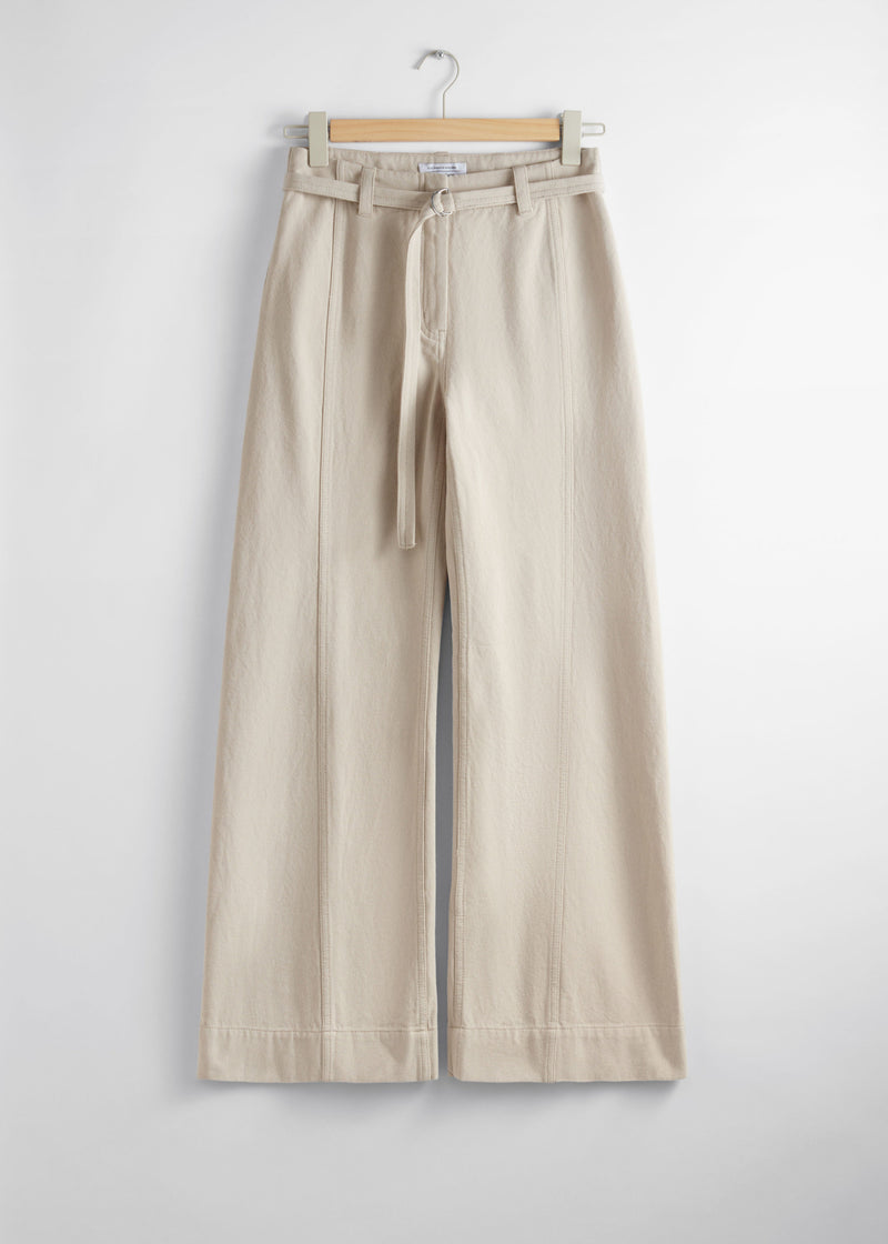 Pantalón Es Dilem Pantalón - Beige - Mujer