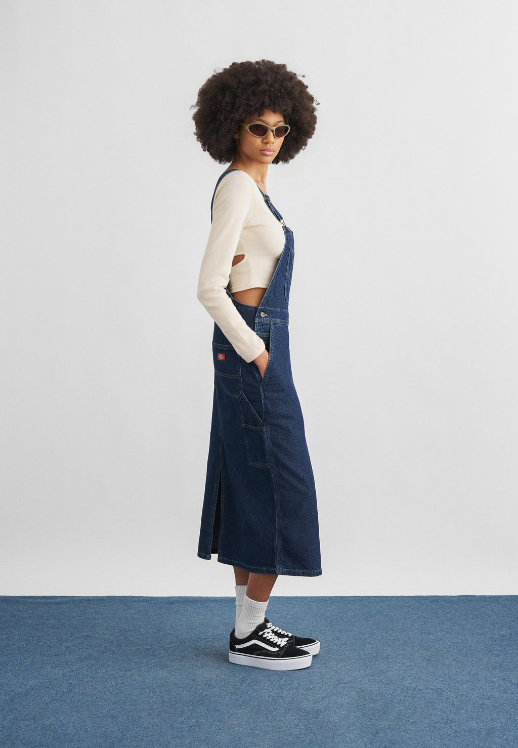 Robe Salopette En Jean - Dark Indigo