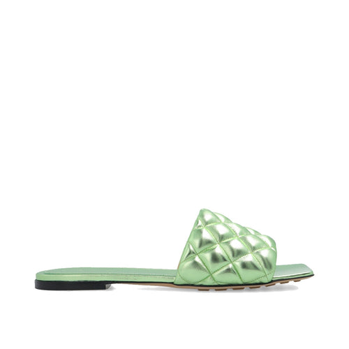 Sandales Matelassées Bottega Veneta - Femme - Green