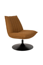 Jax Bouclé - Lounge Armchair - Fabric - Ochre/Brown