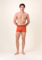 Cotton Redoutable Boxers - Brick Red