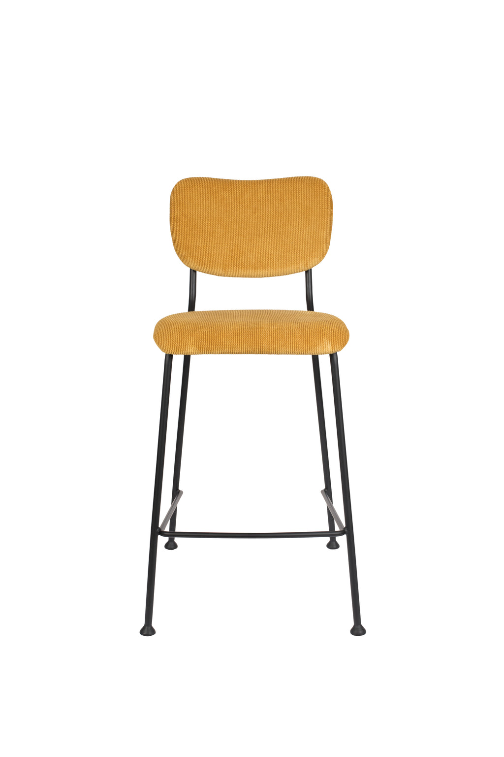 Benson 64.5 Cm - Bar & Counter Stool - Fabric - Ochre/Yellow