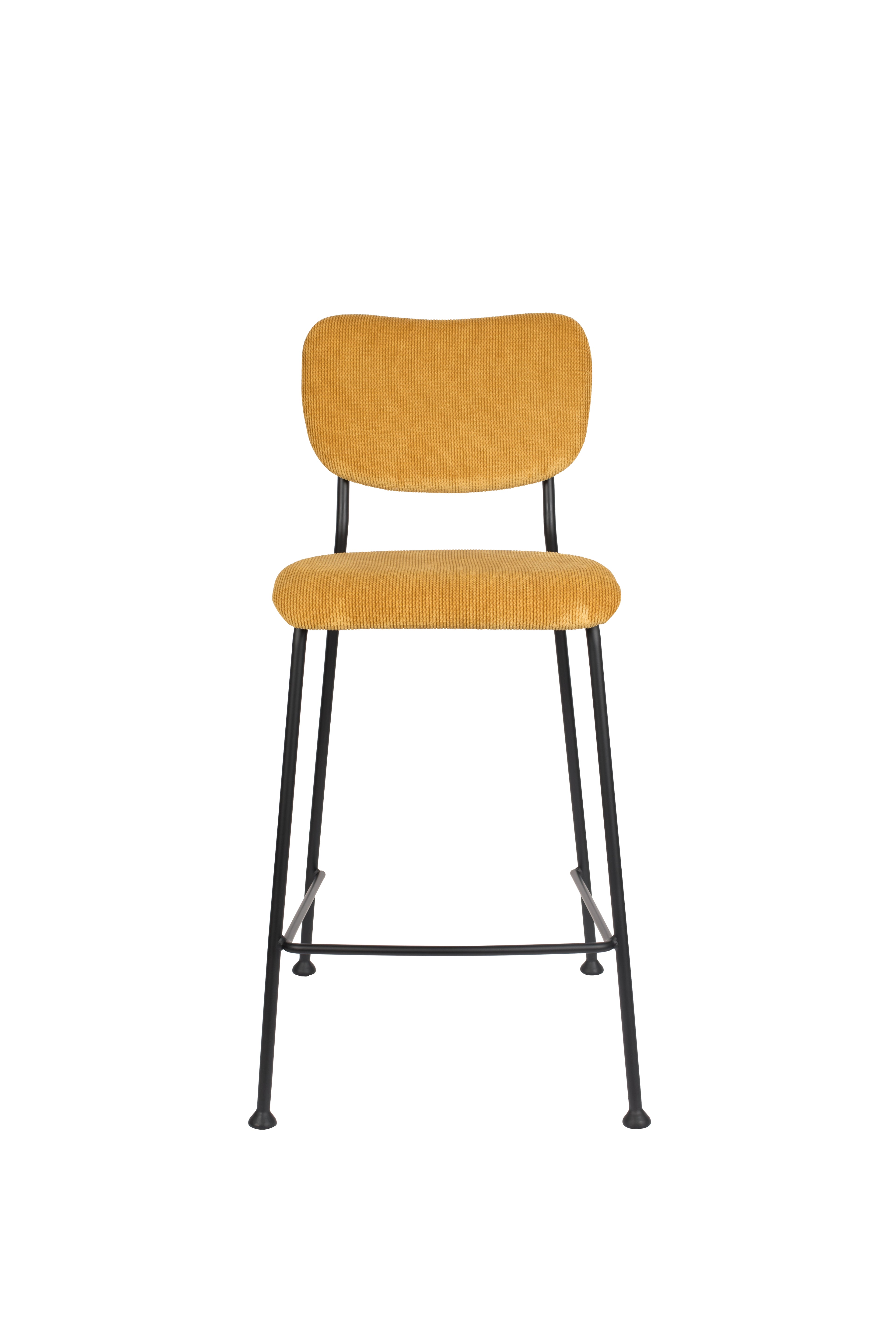 Benson 64.5 Cm - Bar & Counter Stool - Fabric - Ochre/Yellow