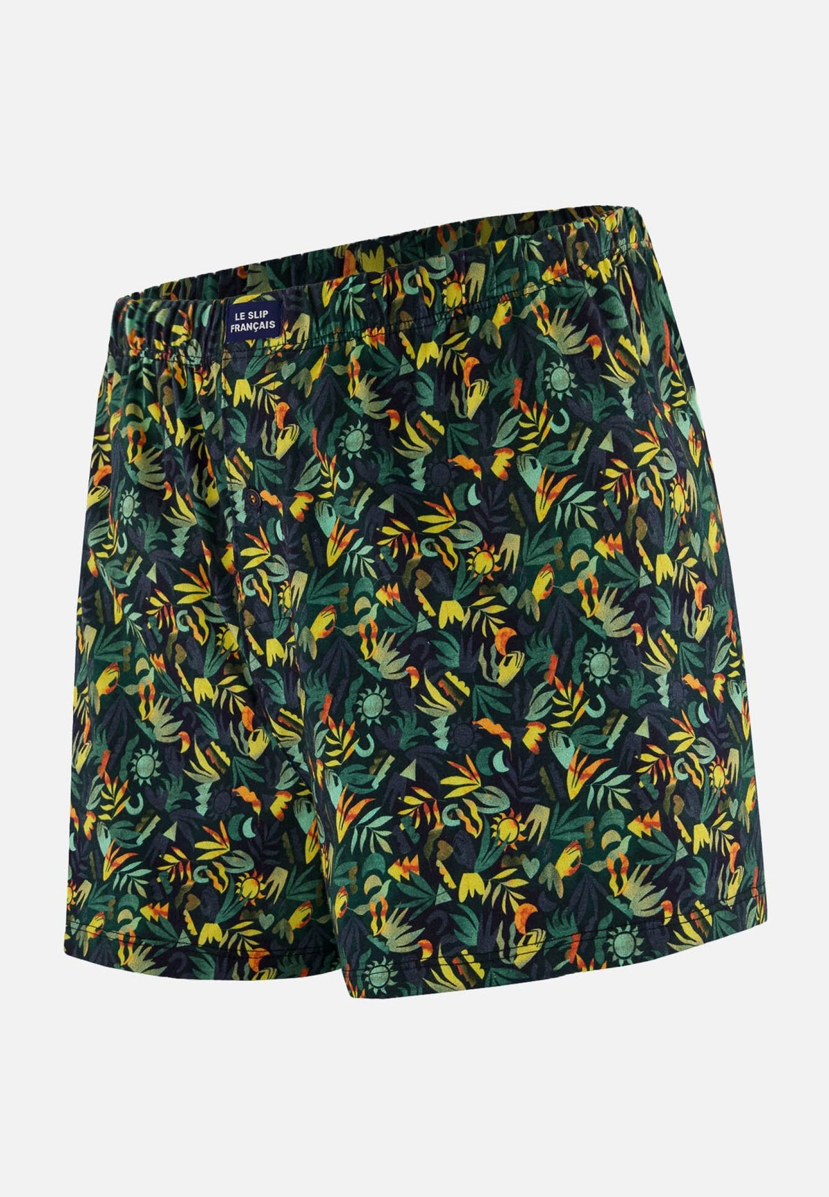Fredo Jungle Cotton Jersey Boxers - Veronese Khaki