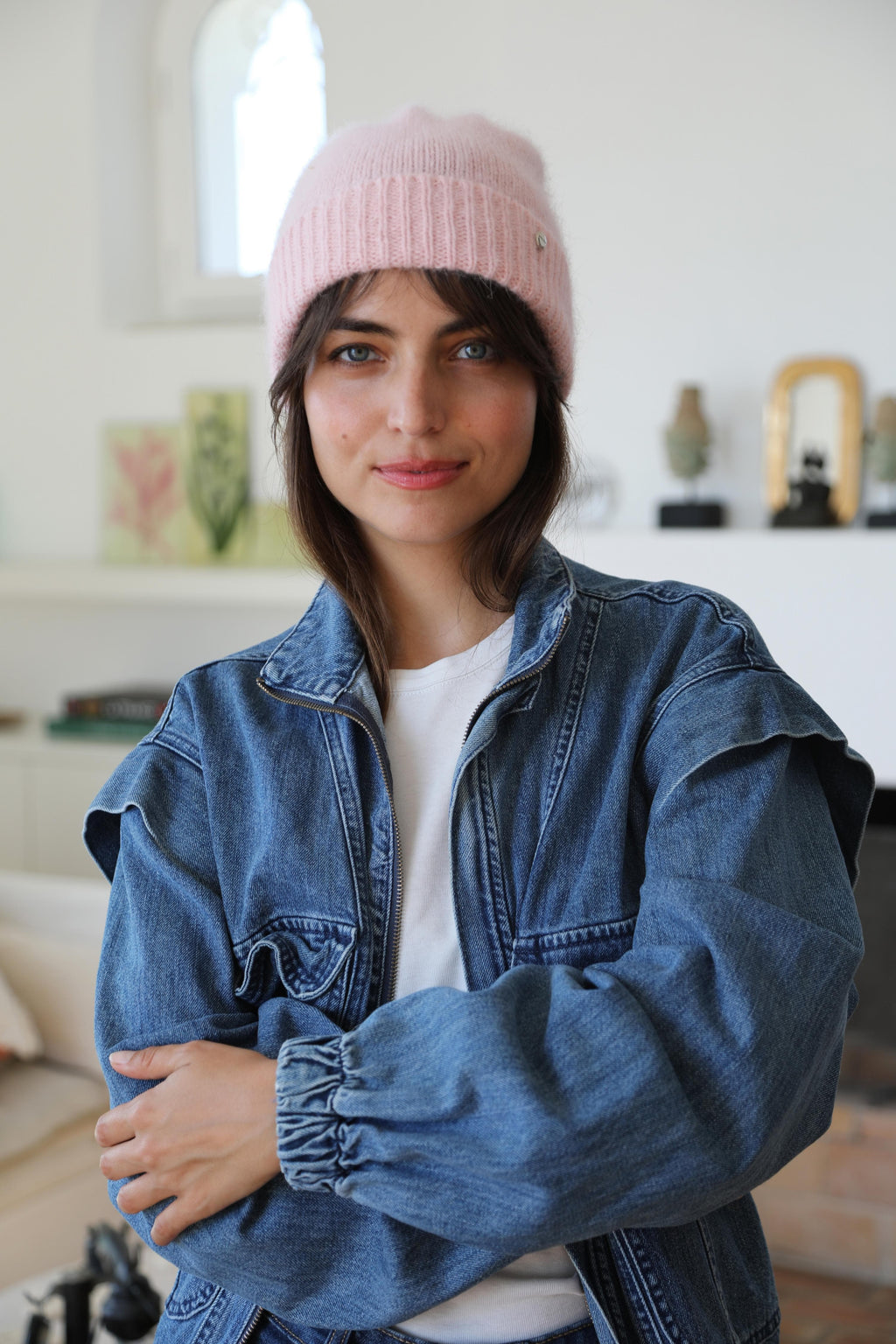 Bonnet En Angora Poudre
