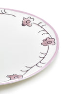 Midnight Flowers - Lot De 2 Assiettes - M - Porcelaine Bone China - Foncé Viola