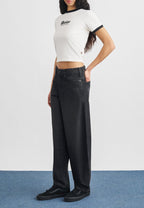 Jean De Travail 957 Loose Tapered - Black Wash Faded - Femme
