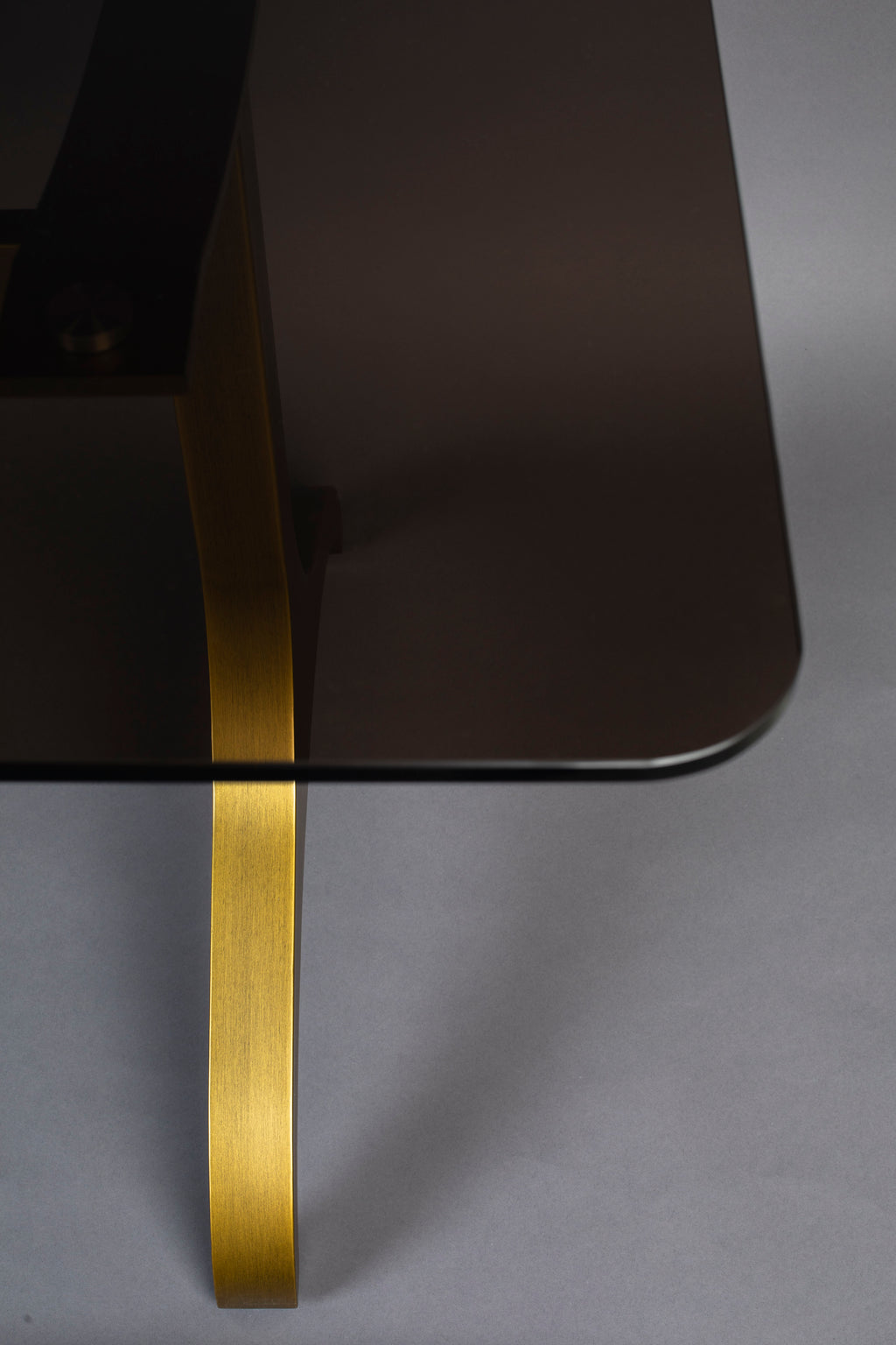 Sansa - Dining Room Table - Glass - Gold