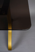 Sansa - Dining Room Table - Glass - Gold