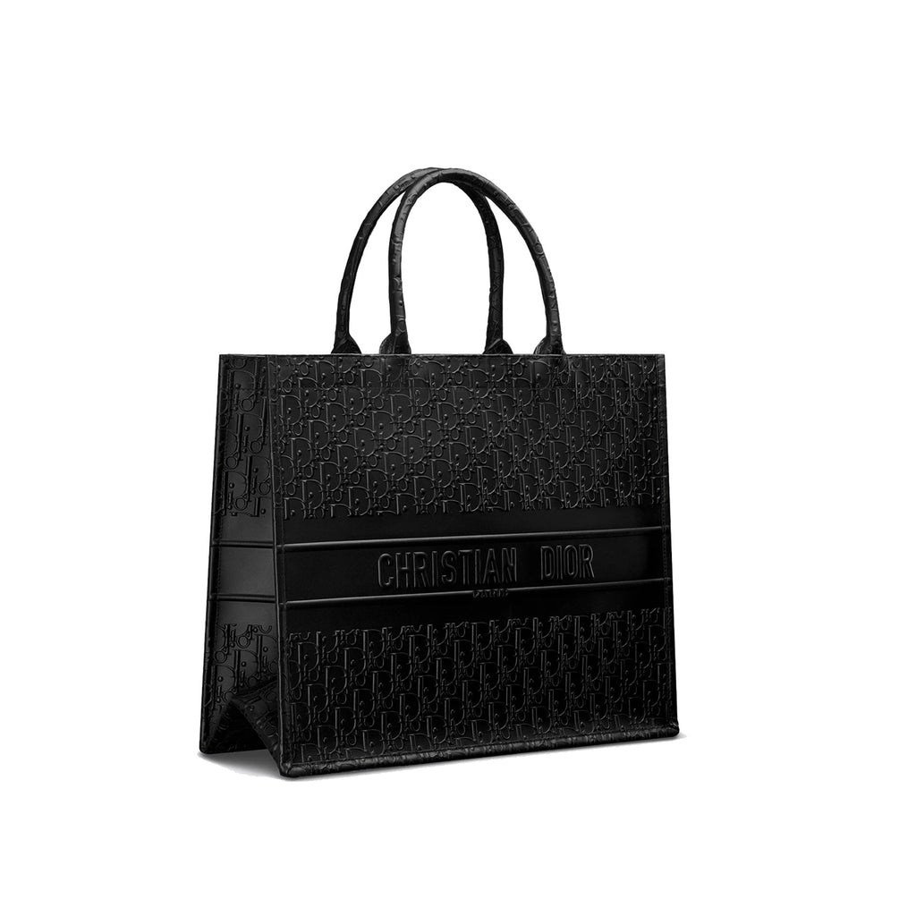 Dior - Oblique Leather Cabas - Women - Black