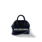 Balenciaga - Logo Ville XXS Leather Handbag - Black