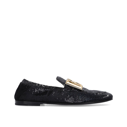 Mocassins - Dolce & Gabbana Ariosto Paillettes - Black