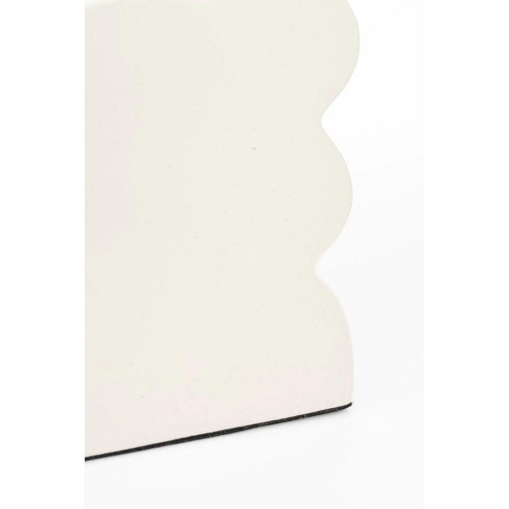 Curves - Side Table - Aluminum - Glossy Beige