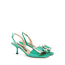 Sandales - Sergio Rossi Sr Twenty 060 Satin - Green