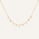 Collier perles de nacre acier inoxydable