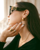 Boucles d'oreilles Goutte acier inoxydable doré 