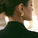 Boucles d'oreilles Goutte acier inoxydable doré 