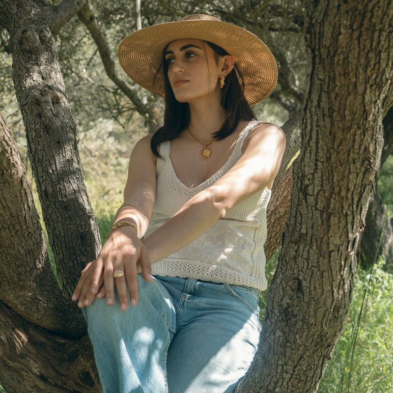 Demi Créoles Floréa - Doré