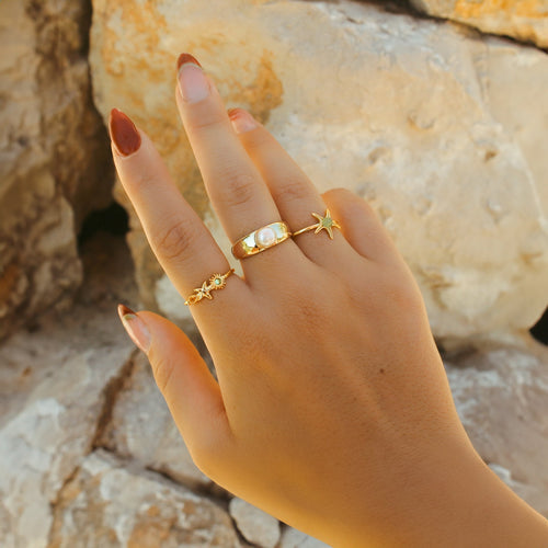 Trio de bagues femme été