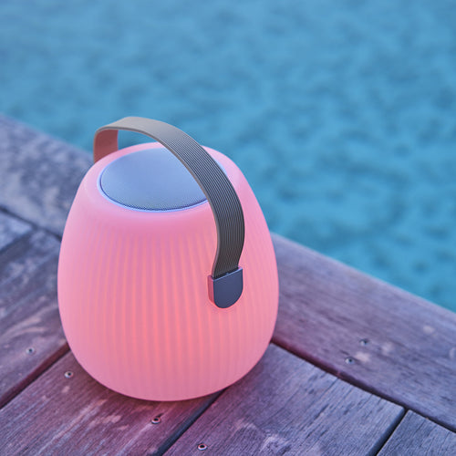 Mini May - Bluetooth Speaker Lamp - Polyethylene - Beige