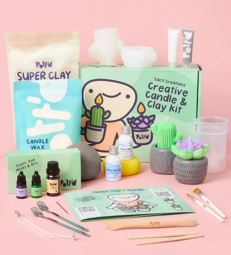 Creative Candle & Clay Kit - Cacti Creations