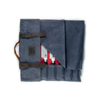 Knife Case - Leather Flower & Canvas