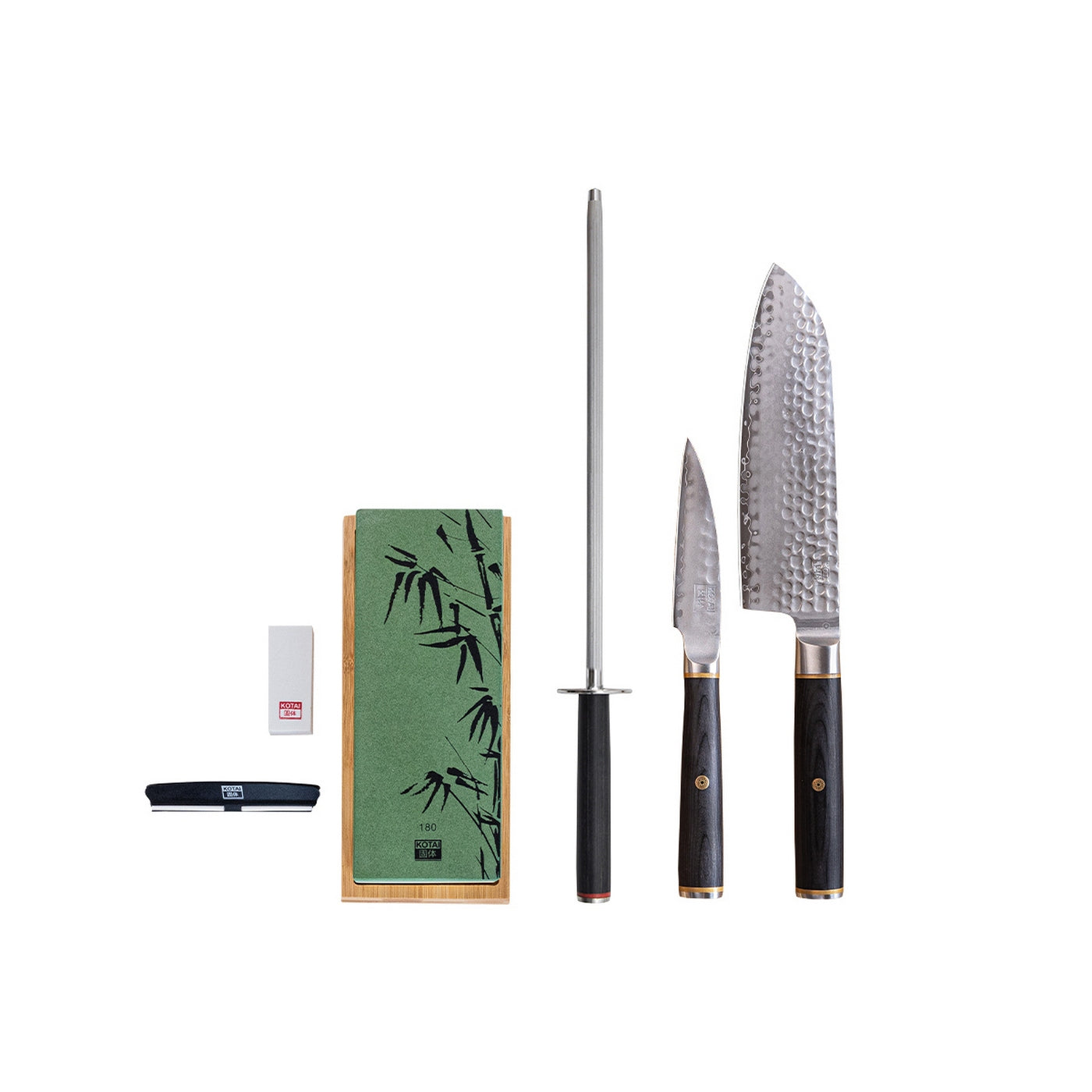 Pakka San-Mai Collection - 4-piece Basic Set: 2 knives + 2 accessories