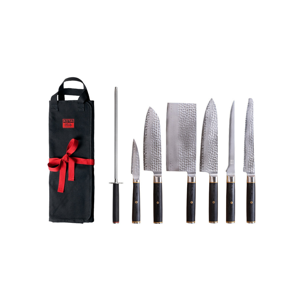 Pakka San-Mai Collection - Complete Nomad Set 8 Pieces: 6 Knives + 2 Accessories