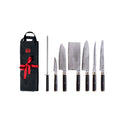 Pakka San-Mai Collection - Complete Nomad Set 8 Pieces: 6 Knives + 2 Accessories