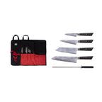 Collection Bunka San-Mai - Set Complet Nomade 6 Pièces : 4 Couteaux + 2 Accessoires