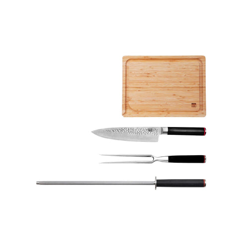 Set Barbecue De Couteaux - Collection Pakka - 4 Pièces