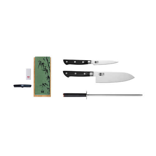 Collection Hashi Classique - Set De Base Deluxe 4 Pièces : 2 Couteaux + 2 Accessoires