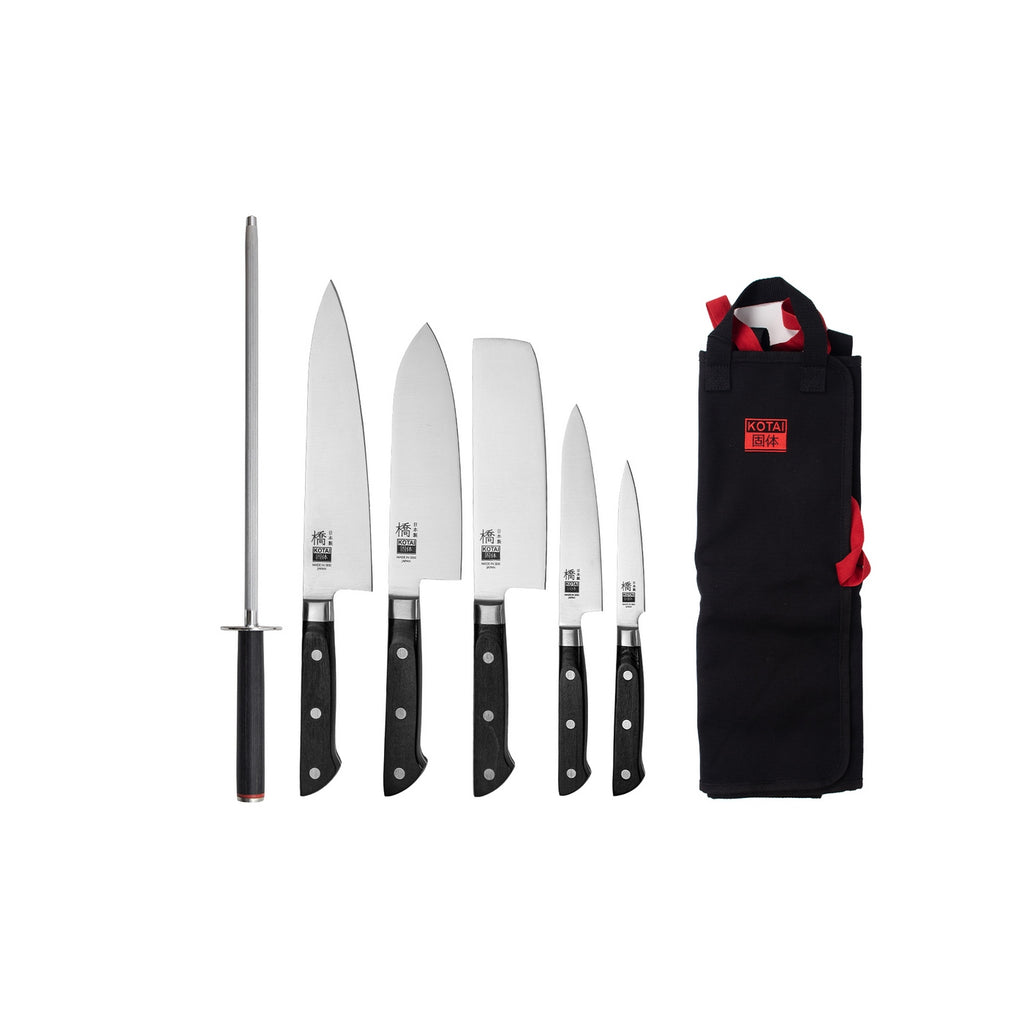 Collection Hashi Classique - Set Complet Nomade 7 Pièces : 5 Couteaux + 2 Accessoires
