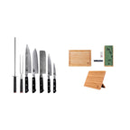 Hashi Damas Collection - Complete Deluxe Set 10 pieces: 5 knives + 5 accessories