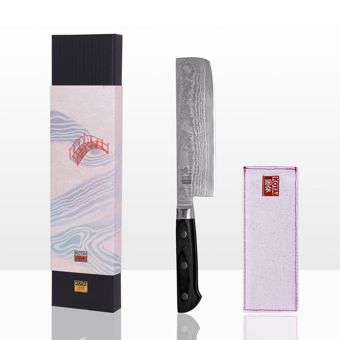 Hashi Damascus Collection - Nakiri Knife - 16cm