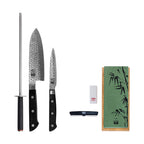 Collection Hashi Tsuchime - Set De Base Deluxe 4 Pièces - 2 Couteaux + 2 Accessoires