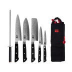 Hashi Tsuchime Collection - Complete Nomad Set 7 pieces: 5 knives + 2 Accessories