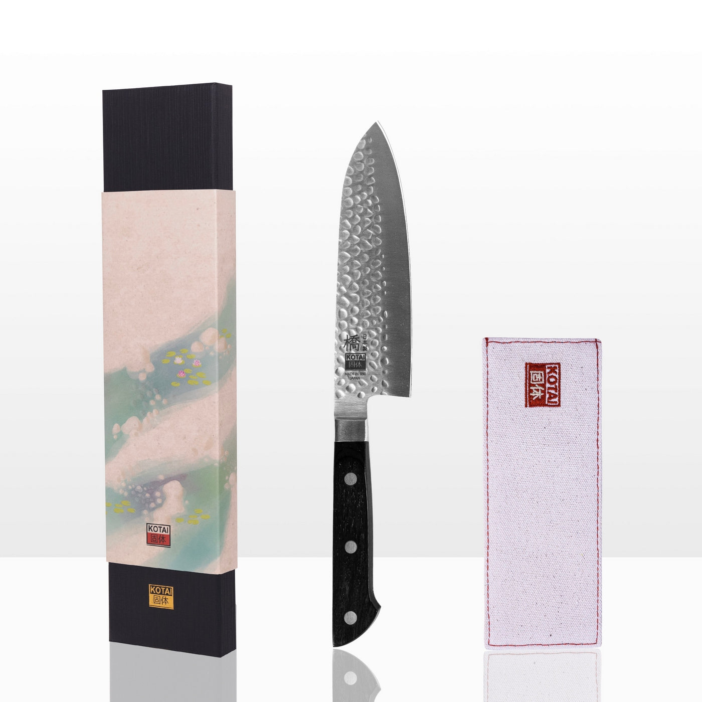 Collection Hashi Tsuchime - Couteau Santoku - 16Cm