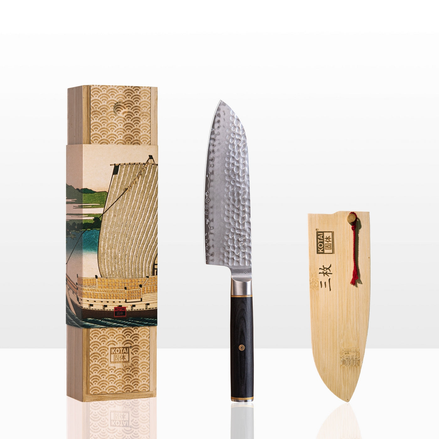Collection Pakka San-Mai - Couteau Santoku - 18Cm