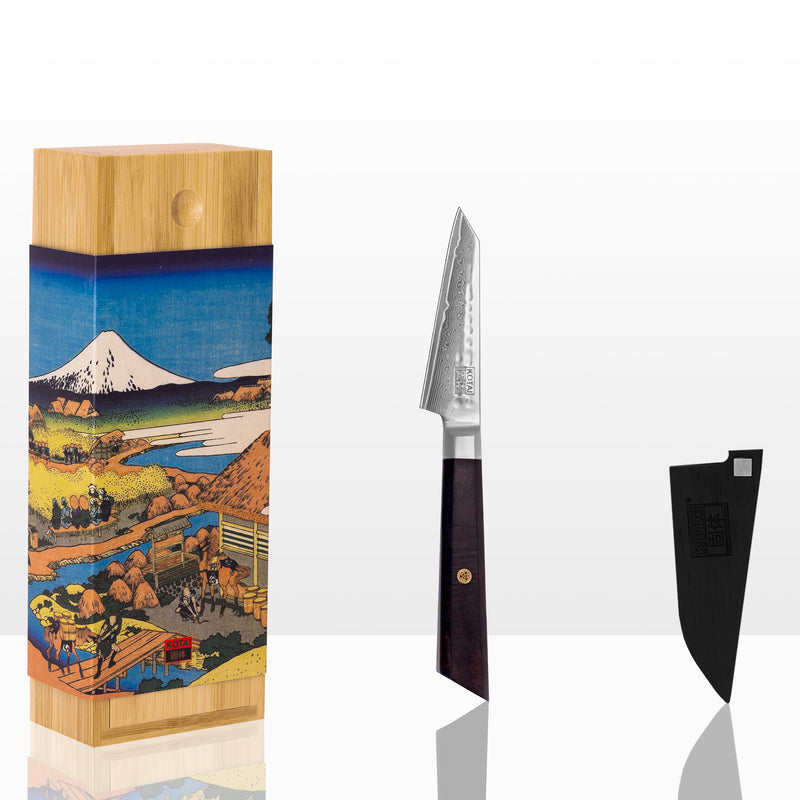 9cm Utility Knife - Bunka Damascus Collection