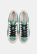 Baskets En Cuir-Colette-Glitter Vert
