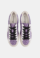 Baskets En Cuir-Colette-Glitter Violet