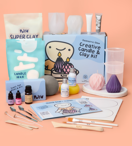 Creative Candle & Clay Kit - Geometric Glow